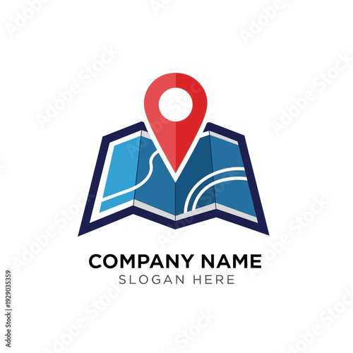 Map Pin Location Marker Navigation Logo.