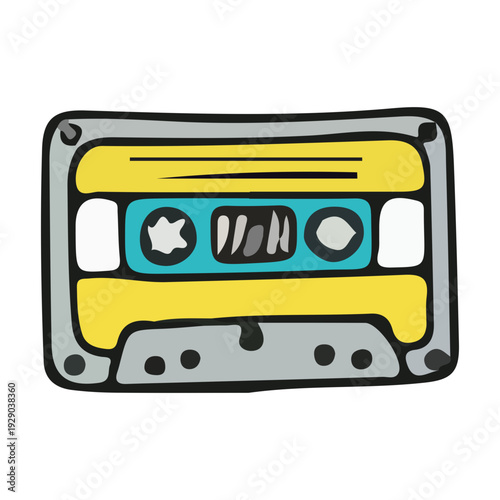 Doodle Cassette Tape Icon