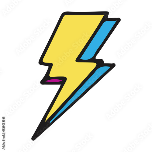 Hand Drawn Lightning Bolt Icon