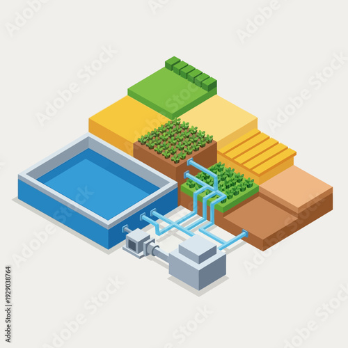 Wastewater treatment process for irrigation and agriculture.