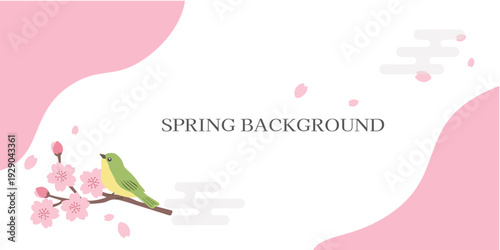 ナチュラルなピンクの抽象フレーム背景
コピースペース付き バナー テンプレート素材
ピンクの背景　春の背景