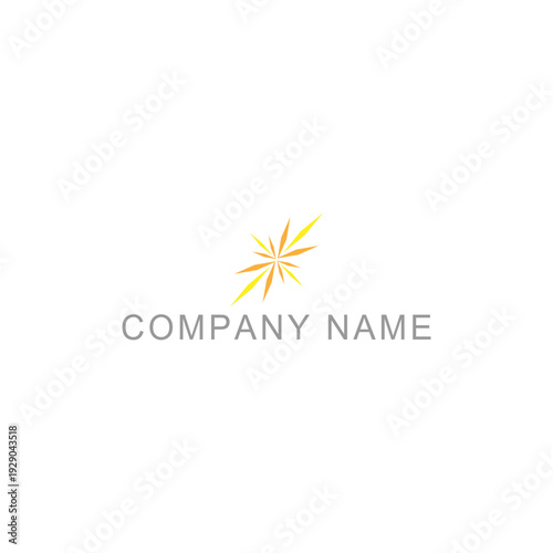 Ethereal Soft Orange and Yellow Light Glow Logo Symbolizing Hope and Radiance