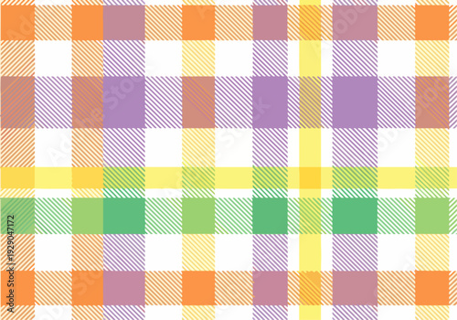 Soft patchwork of stripes forming a balanced grid