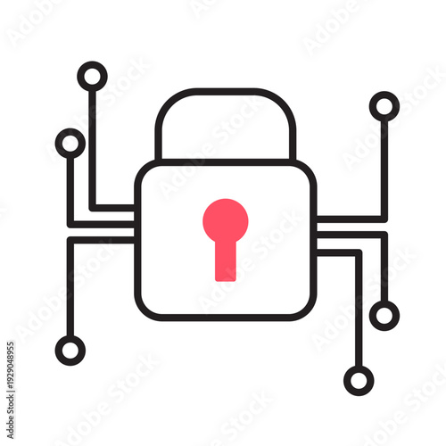 Cyber Security Lock Icon