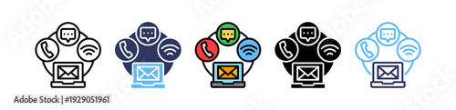 Communication Tools multiple icon