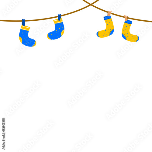 Down Syndrome Day Symbol, Socks Hanging 
