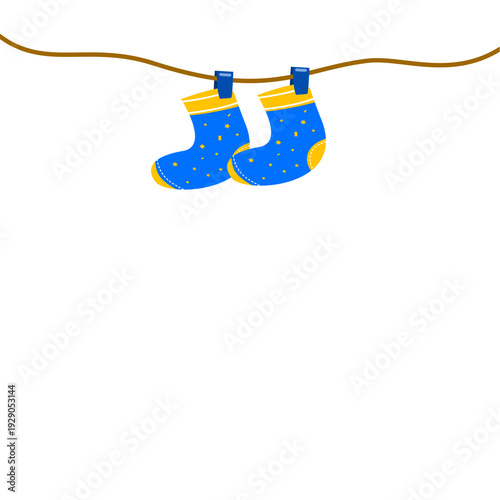 Down Syndrome Day Symbol, Socks Hanging 