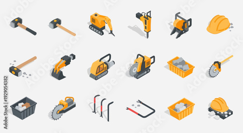 Power Tools and Equipment for Construction Work.