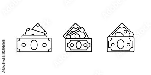 Money banknotes in wallet showing cash payment currency transaction financial holding and saving money wealth concept