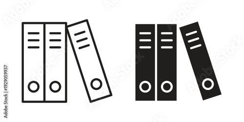 Foto Binder icon on white background
