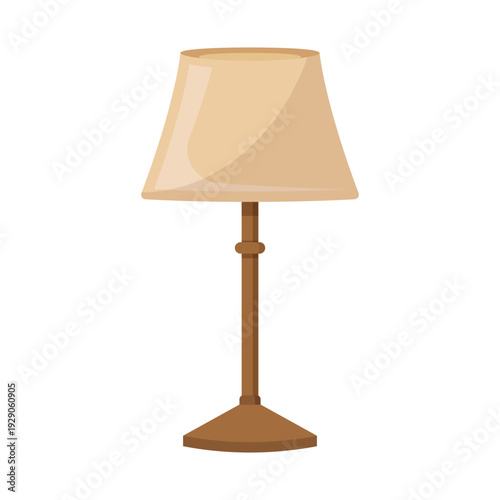 Floor lamp icon in flat style. Bulb vector illustration on isolated background. Light bulb sign business concept.
