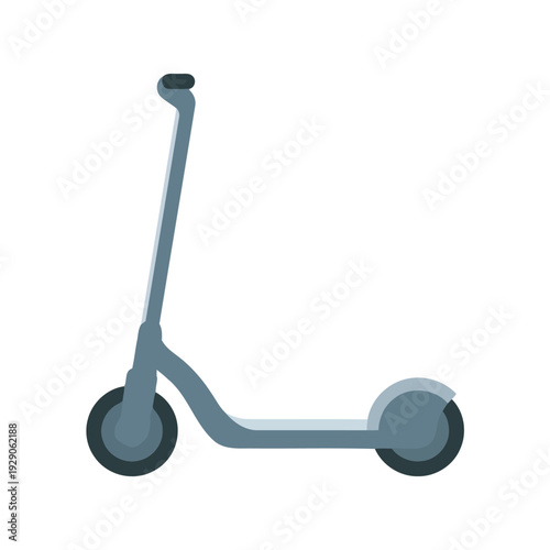 Stylish e-scooter vector icon for convenient eco-friendly urban personal transportation