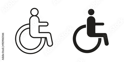 Disable icon on white background. Simple vector illustration for graphic and web design