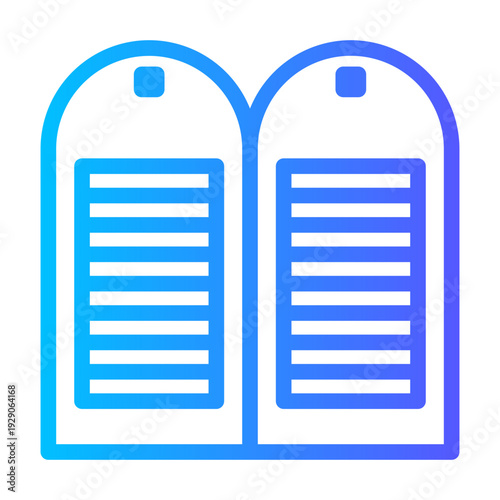 ten commandments gradient icon