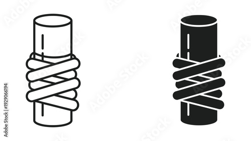 Stunning black and white cable ties in modern design