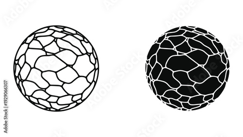 Black and white soccer ball graphic design elements