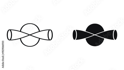 Modern geometric shapes in black and white for design projects