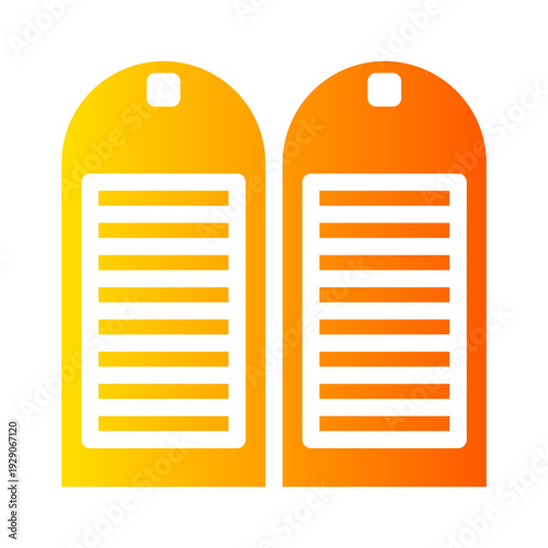 ten commandments gradient icon