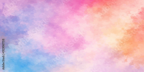 Abstract colorful watercolor textured background