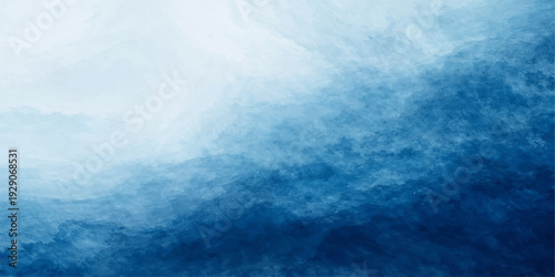 Blue sky with clouds over the ocean