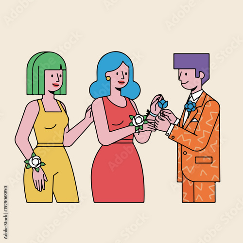 Prom Corsage Presentation