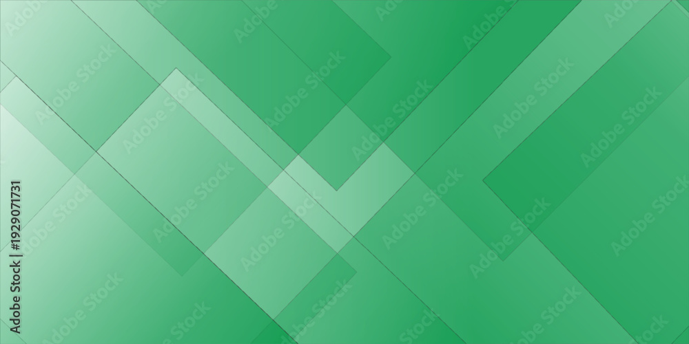 Fototapeta premium Abstract Green Gradient with Overlapping Diamond Shapes – Modern Geometric Pattern Vector