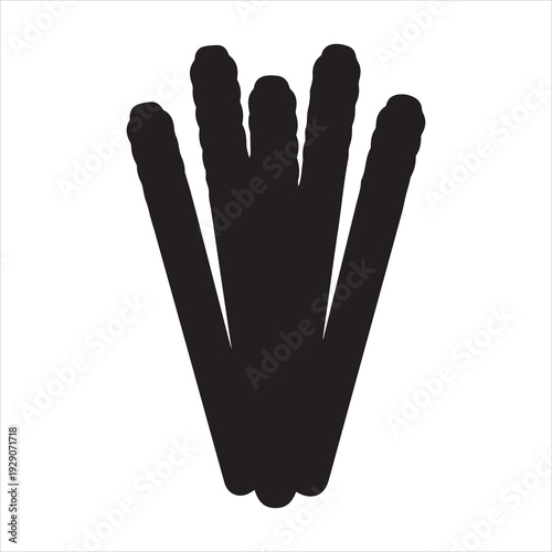 mozzarella sticks on white background