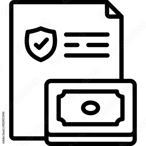 claim icon in line style