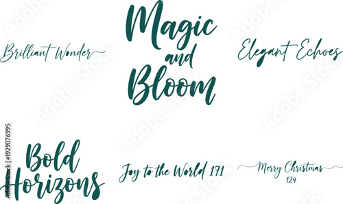 Elegant Christmas Typography Collection