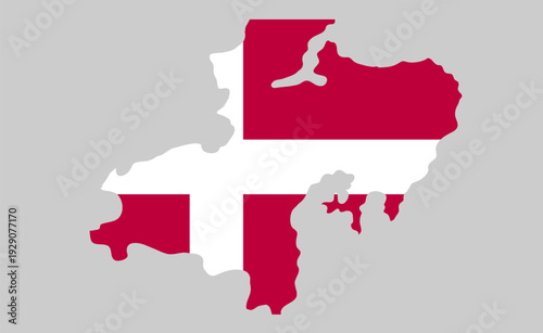 Aarhus Denmark map showing highlighted location in Europe.