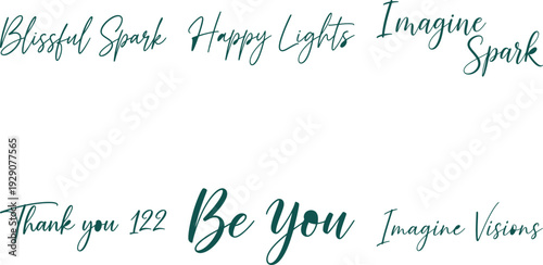 Inspirational Quotes and Uplifting Words on White Background