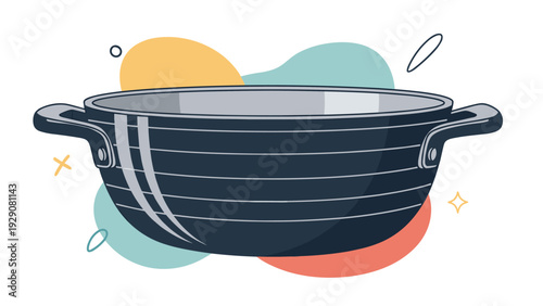 Pair of sharp dressmaking scissors with black handles is shown in an open position for cutting fabrics or paper in a clean style.