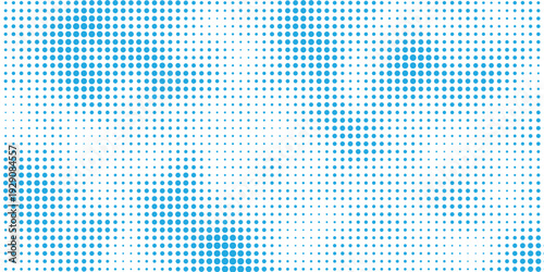 frost pattern background, icy blue and white color palette, halftone dot texture.