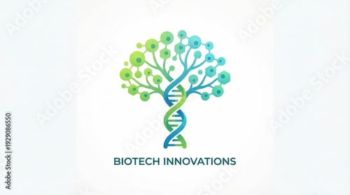 Wallpaper Mural Biotechnology Tree Concept with DNA Helix Trunk and Human Cell Leaves Torontodigital.ca