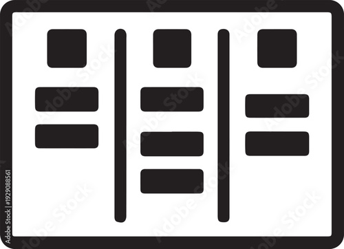 Kanban Board Icon Task Management Board Workflow Planning Project Management