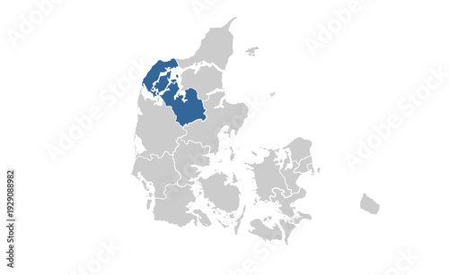 Viborg Denmark map showing highlighted location in Europe.