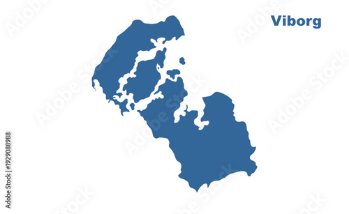 Viborg Denmark map showing highlighted location in Europe.