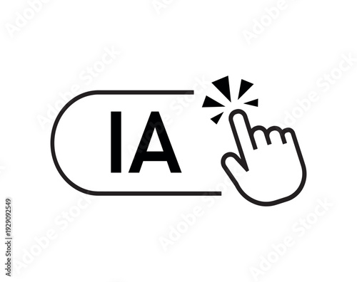 Фотография intelligence artificielle text on white background