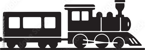 Train Locomotive Silhouette Vector