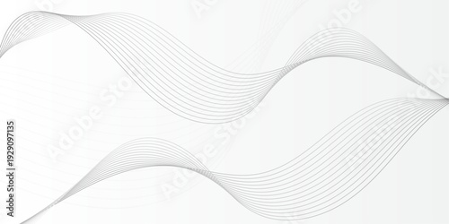 Smooth Flowing Wave Lines Dynamic Curve Abstract Background Vector for Poster Flyer Cover and Graphic Design