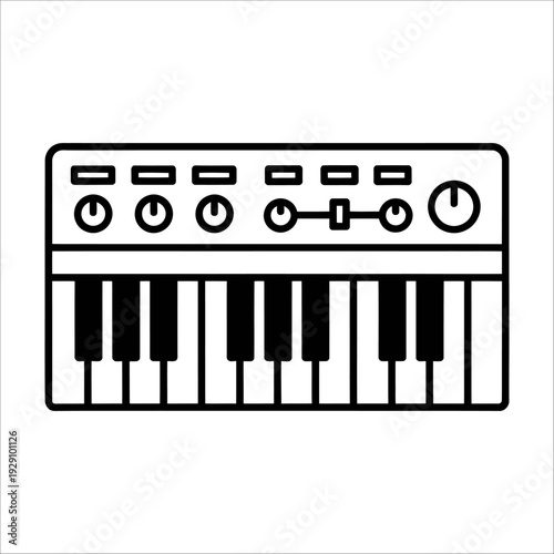 Electronic keyboard instrument with control panel and black keys