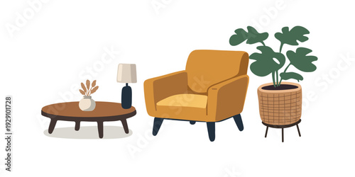 classic living room furniture arrangement with elegant home decor accents
