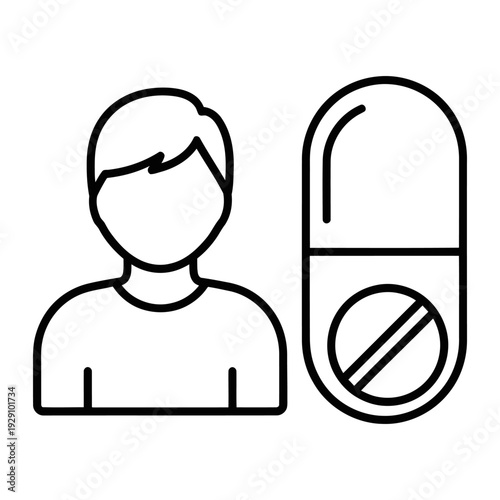 Person refusing medication no drug healthy lifestyle