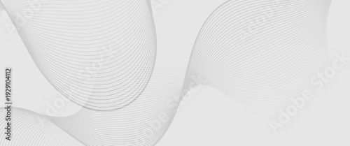 Abstract vector background with black wavy lines. minimalist light grey flowing wave background featuring thin parallel lines. abstract wavy lines background.