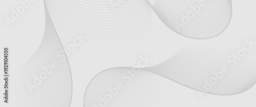 Abstract vector background with black wavy lines. minimalist light grey flowing wave background featuring thin parallel lines. abstract wavy lines background.