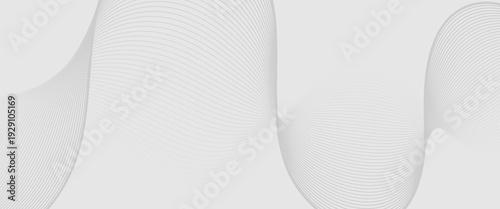 Abstract vector background with black wavy lines. minimalist light grey flowing wave background featuring thin parallel lines. abstract wavy lines background.