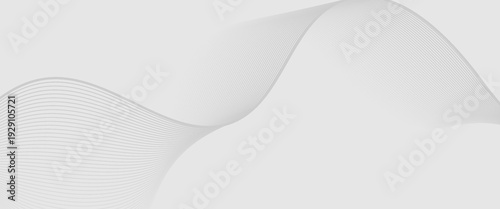 Abstract vector background with black wavy lines. minimalist light grey flowing wave background featuring thin parallel lines. abstract wavy lines background.