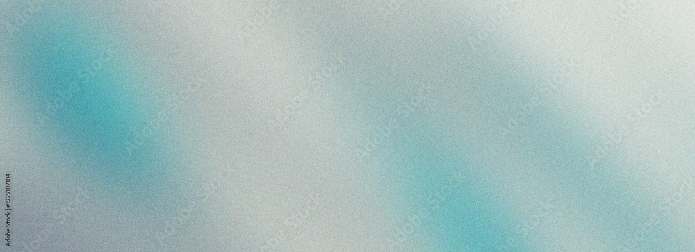 Obraz premium Bright teal and white grainy gradient background with soft blurred light beams on textured surface for clean minimalist aesthetic design concepts