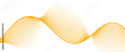 vibrant orange flowing wave background featuring thin, parallel lines. abstract wavy lines background.