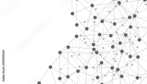 Abstract plexus background with connecting dots and lines. Global network connection